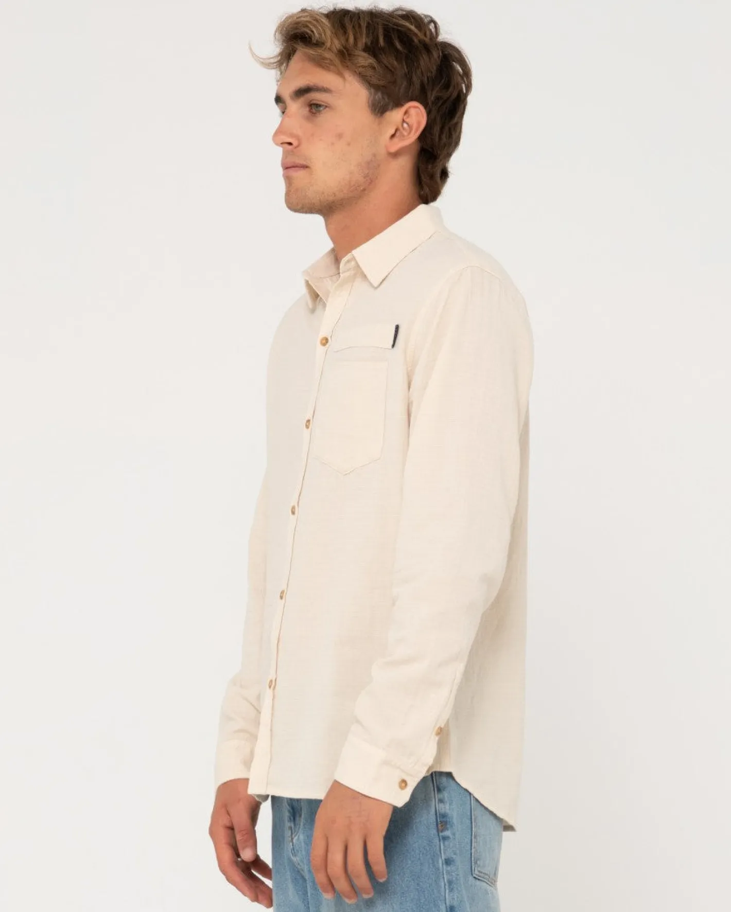 Flash Sale Yuma Linen Long Sleeve Shirt Mens Shirts