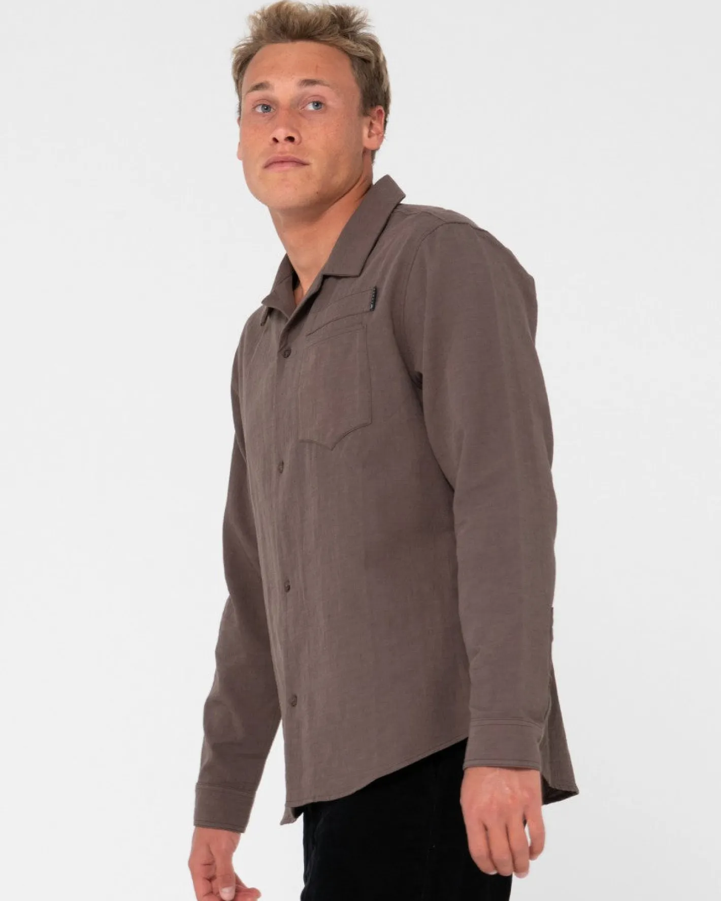 Online Yuma Linen Long Sleeve Shirt Mens Shirts