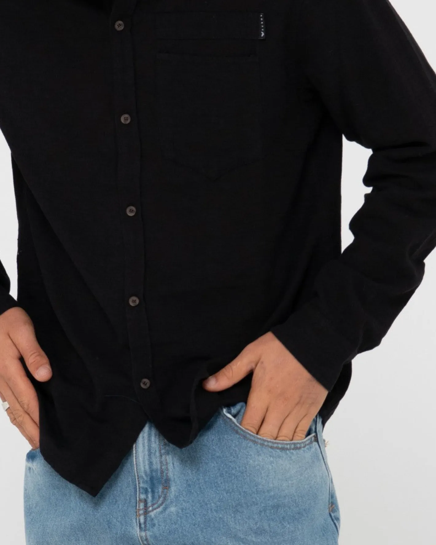 Outlet Yuma Linen Long Sleeve Shirt Mens Shirts